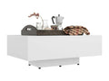 Table basse blanche 85x55x31