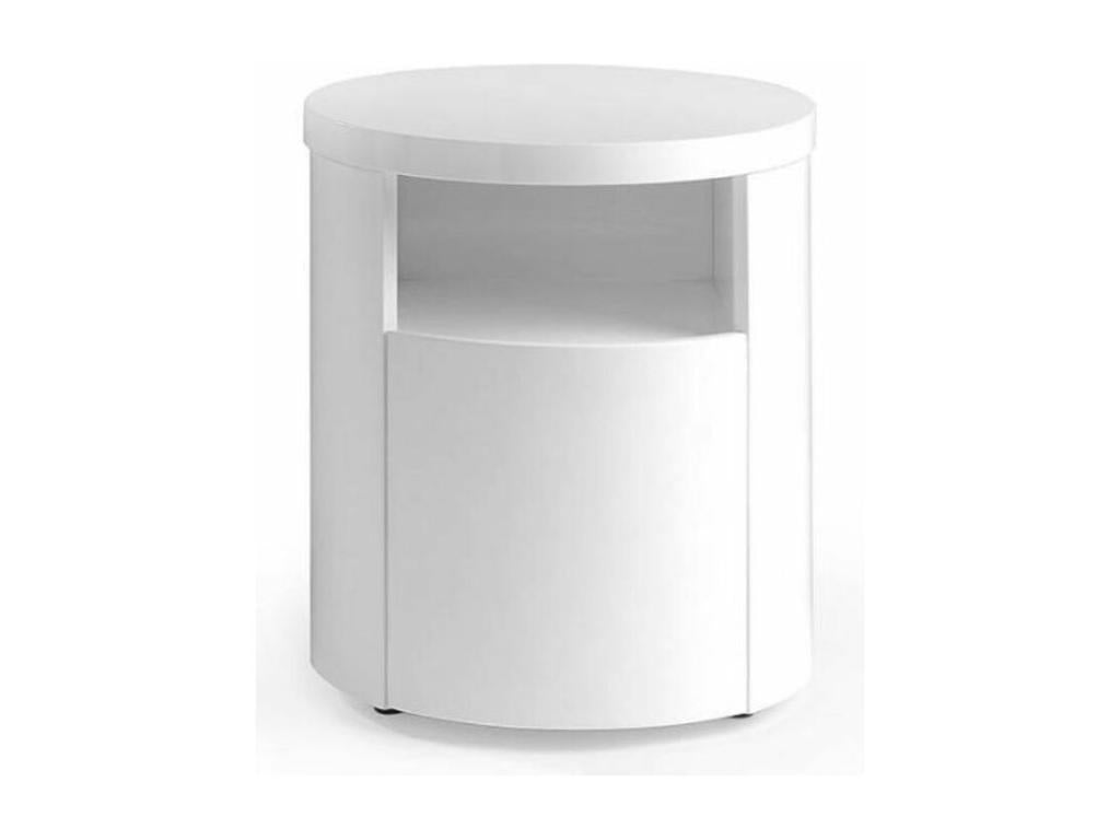 Table de chevet 1 niche et 1 porte bois laqué Meublita-Couleur Dessert
