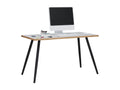 Bureau Vertchez Table d'ordinateur Table de bureau Scandinave Rétro Look Salia 138x80 cm Noir / Blanc
