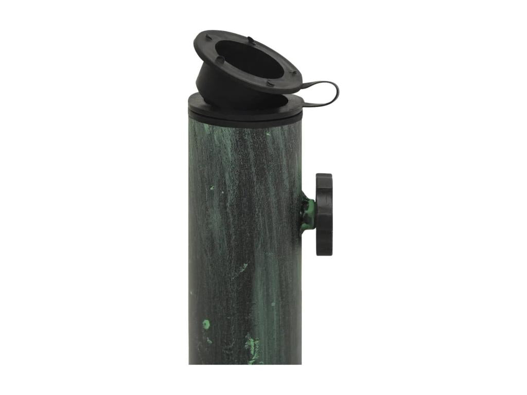 Vertchez Premium - Socle de parasol Vert 44x44x31 cm Fonte