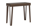Console extensible 90x40/300 cm Meublita Noyer cadre Ruille
