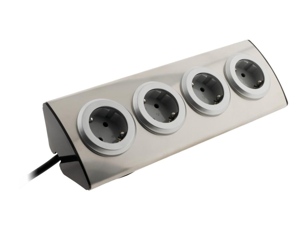 Mutiprise de canapé angle Schuko 4x16A - Gris - Vertchez