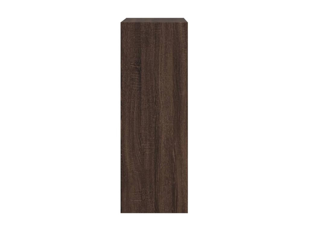 Armoire à chaussures chêne marron 60x34x96.5 bois ingénierie