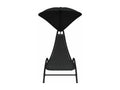 Transat chaise longue bain noire 167x80x195 cm 02 0012277