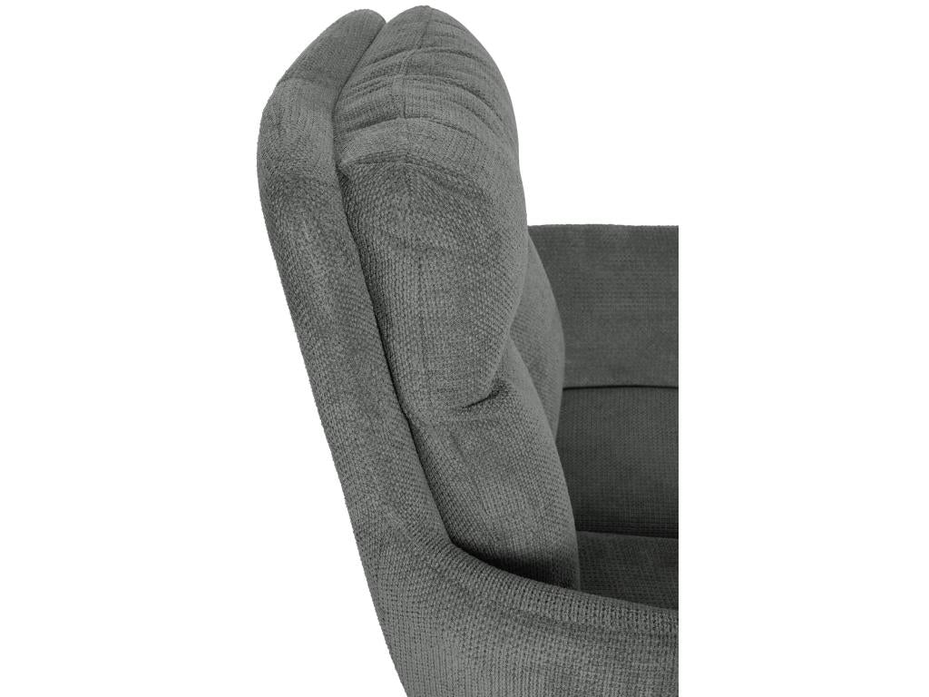 Fauteuil pivotant en tissu Vertchez - Gris88.00