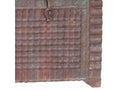 Coffre en bois et métal marron 105x43x90h