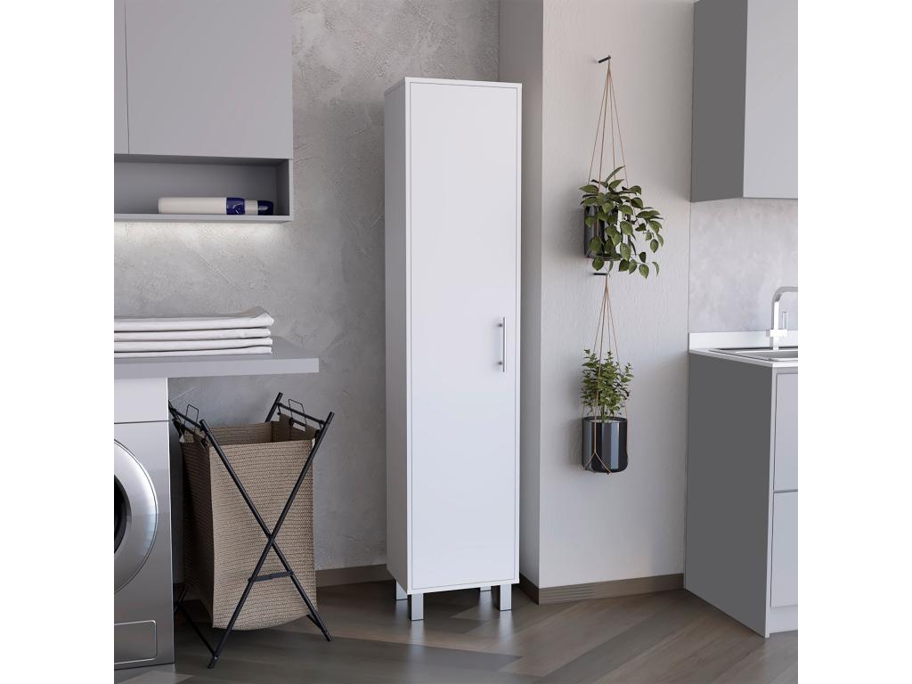 Meublita Armoire multifonctionnelle avec 1 porte et pieds 180 cm X 40 cm X 29.8 cm Multicolore