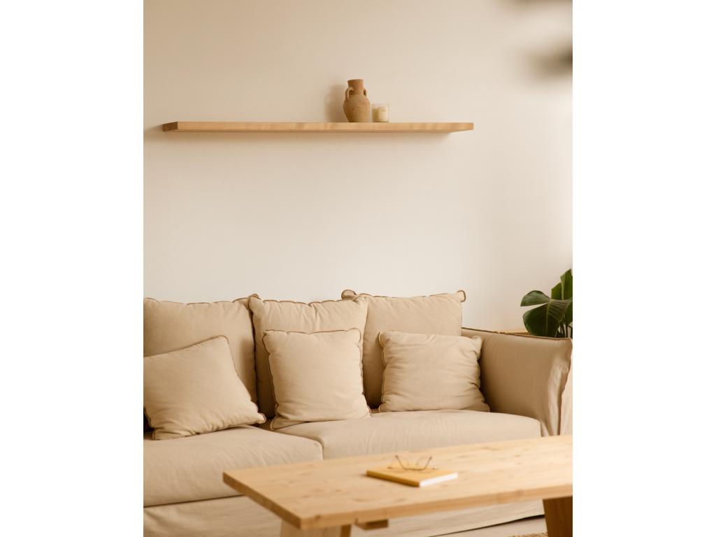 étagère flottante en bois de sapin marron 80x3.2cm - Vertchez