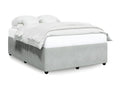 Cadre de lit Gris clair 140x190 cm Velours