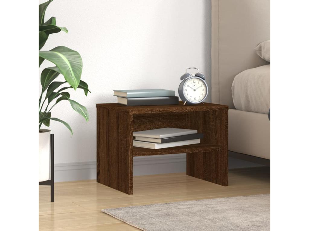 Table de chevet Chêne marron 40x30x30 Bois d'ingénierie