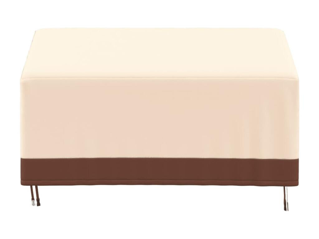 Housse de banc 3 places beige 159x84x56/81 cm Meublita 600D
