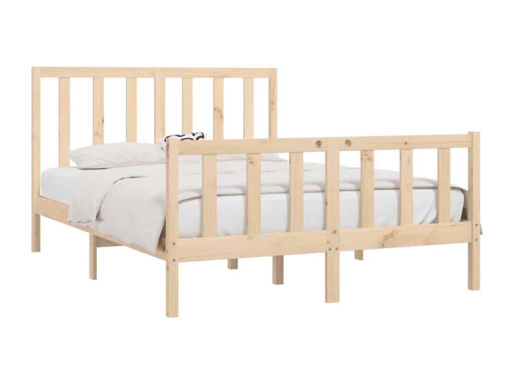 Cadre de lit Bois massif 160x200 cm