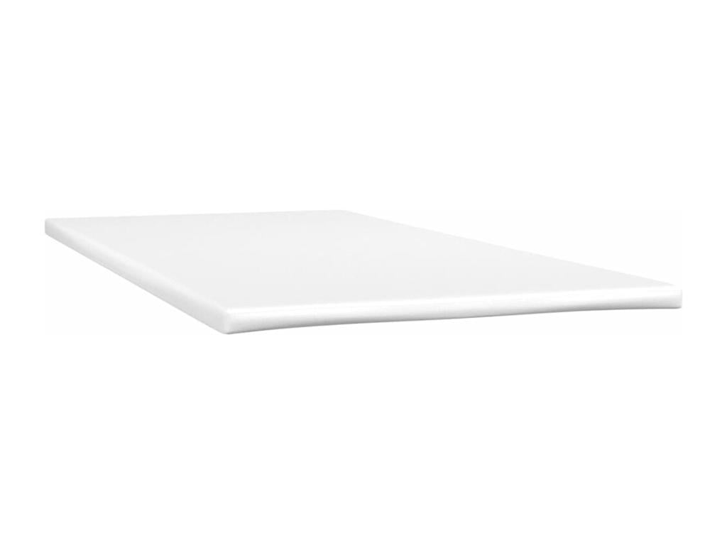Sommier à Meublita de lit avec matelas noir 120x190 cm similicuir