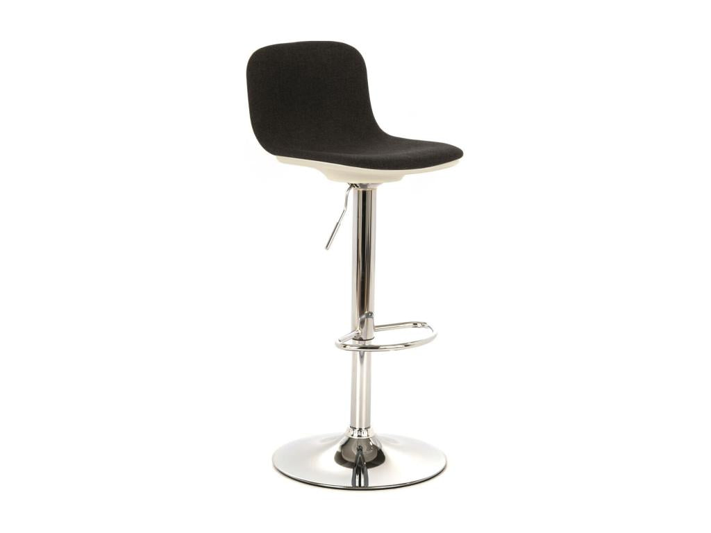 Doucezen - Tabouret en tissu noir - Lot de 2 pcs