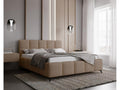 Vertchez Lit double 160x200 Kastilo - Lit avec pieds Sommier à Vertchez Tête de Lit rangement - lit 160x200 Bouclé Beige Anthologie 4