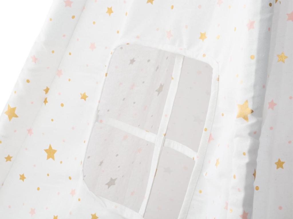 Meublita Déco Enfant à 5 Pieds Pompons 160cm Blanc