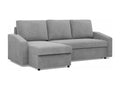 Canapé d'angle avec fonction couchage Doucezen Corde - Gris