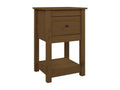 Table de chevet Marron miel 40x35x61,5 cm Bois de pin solide