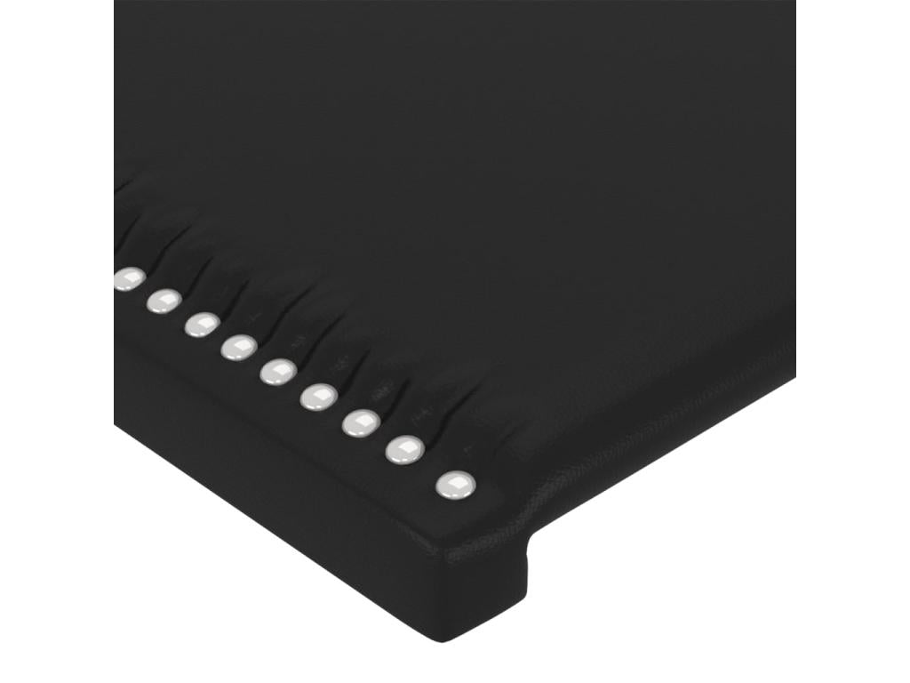 Têtes de lit 4 pcs Noir 100x5x78/88 cm Similicuir