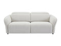Canapé 3 places Meublita électrique en tissu texturé beige Meublita