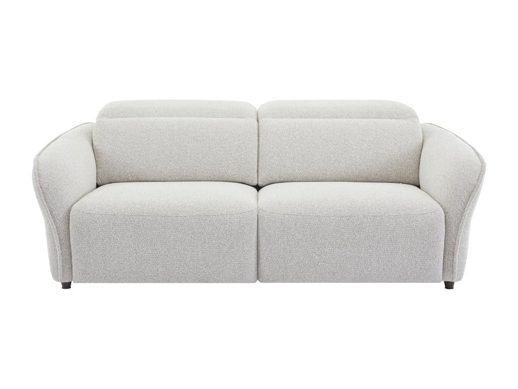 Canapé 3 places Meublita électrique en tissu texturé beige Meublita