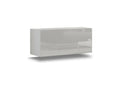 Ensemble de meubles de salon blanc suspendus collection Meublita XXIX- 249cm 8 meubles leds modulables.