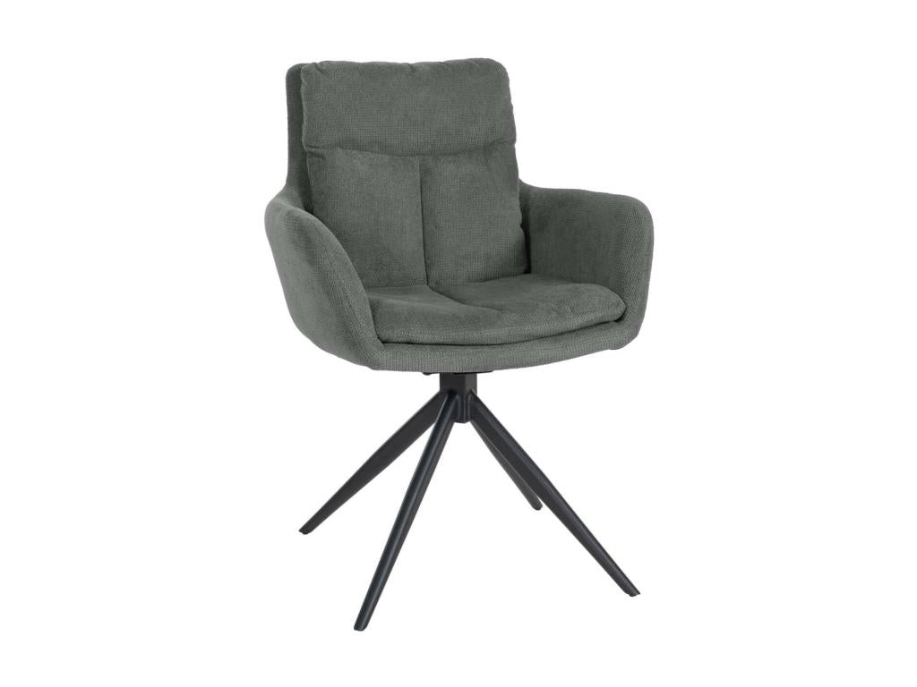 Fauteuil pivotant en tissu Vertchez - Gris88.00