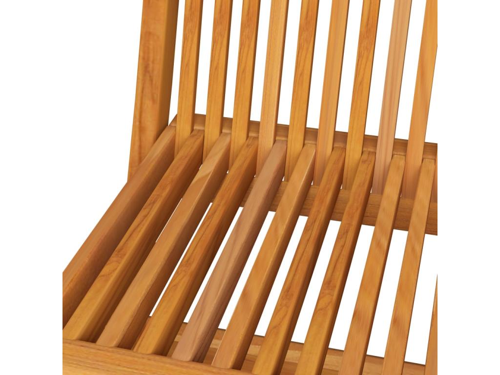 Chaises de jardin avec coussins beige 6 pièces Bois de teck massif