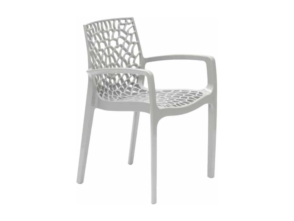 Lot de 22 chaises de jardin en polypropylène gruvyer Doucezen
