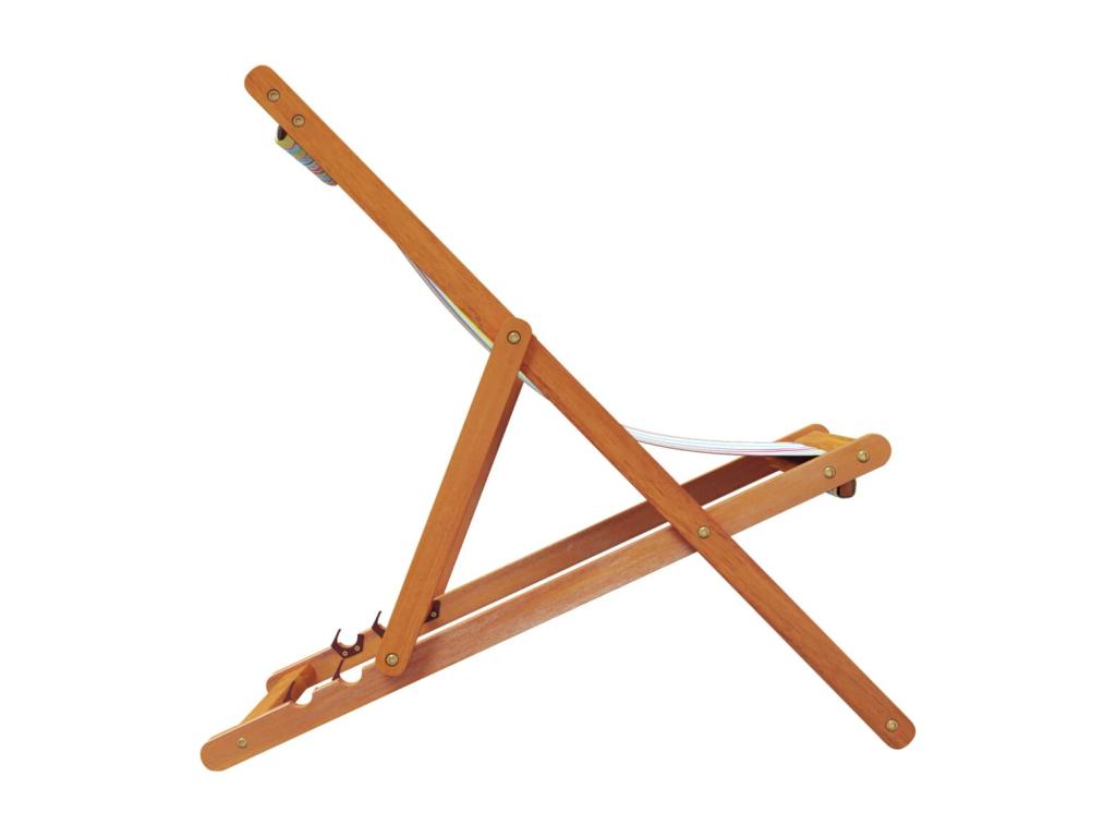 Chaises de plage pliables lot de 2 tissu multicolore