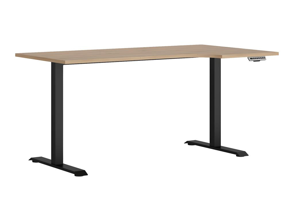Bureau assis debout électrique 160cm droit professionnel Space Bois