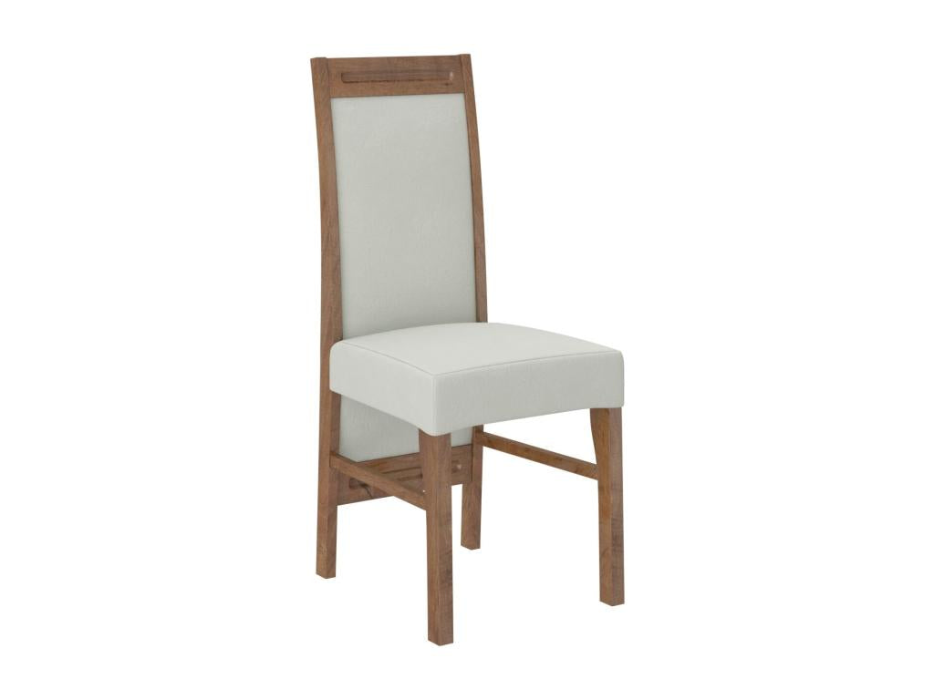 Chaise bois marron et tissu au choix Meublita-Tissu 27125