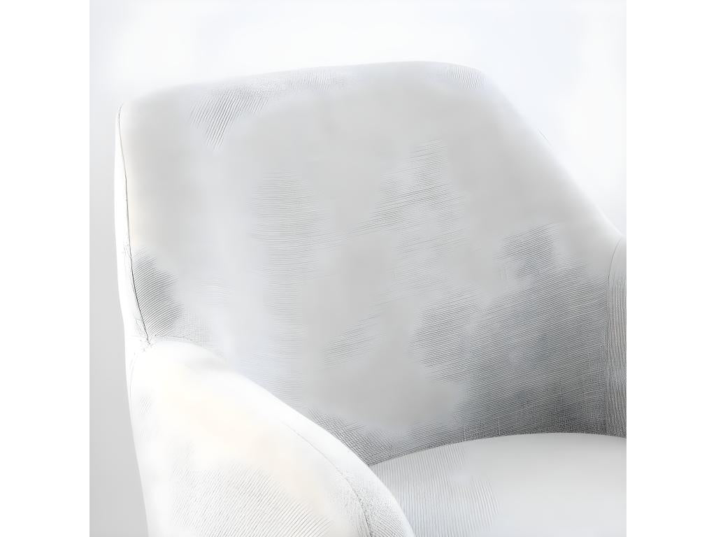 Fauteuil en tissu et bois Gris 60x79