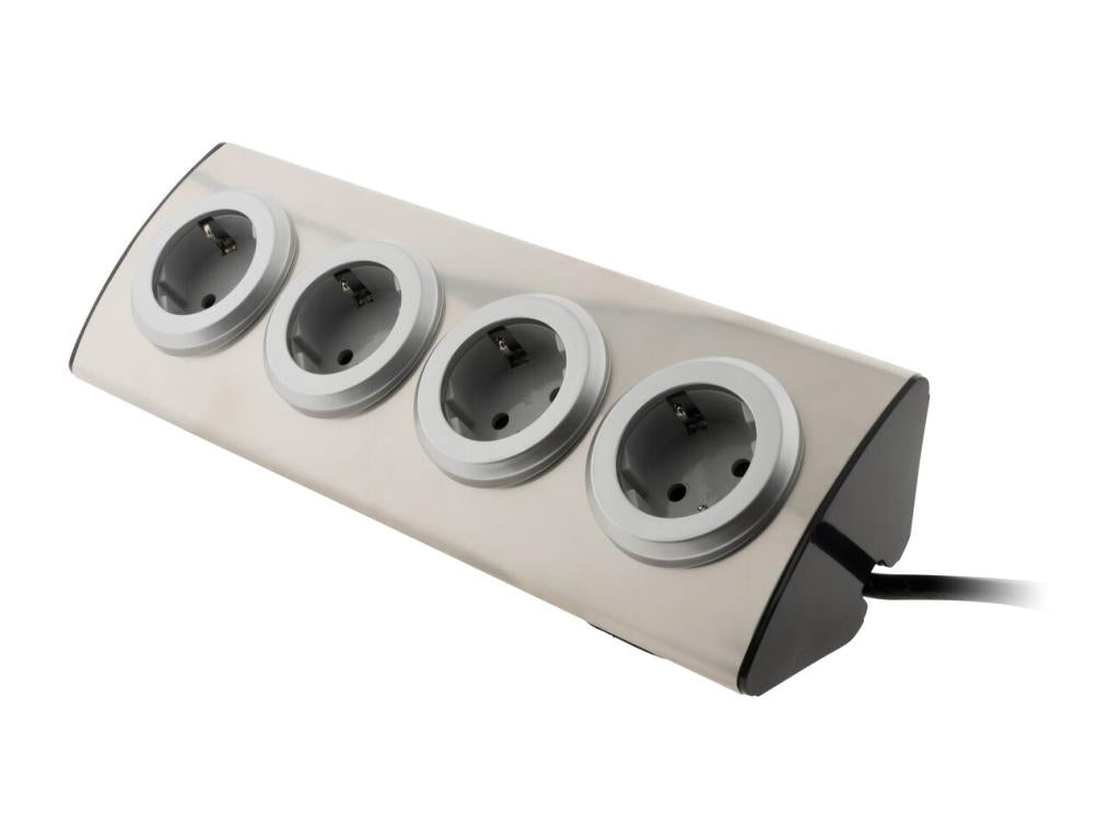 Mutiprise de canapé angle Schuko 4x16A - Gris - Vertchez