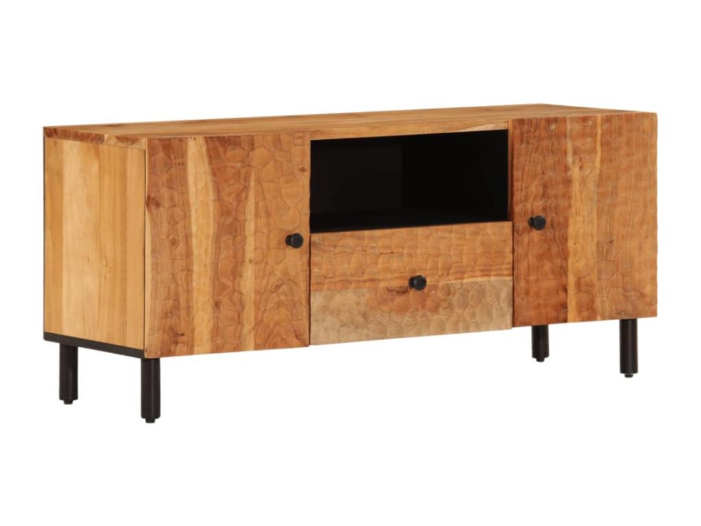 Meuble TV 105x33x46 cm Bois d'Meublita massif