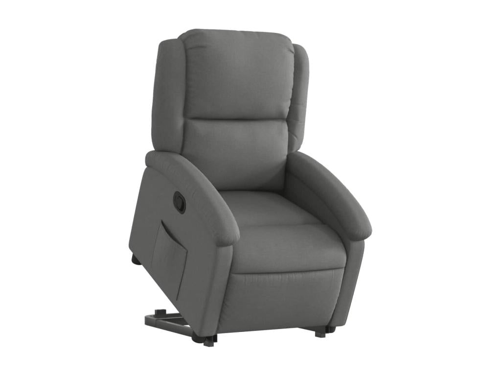 Fauteuil inclinable Gris foncé Tissu