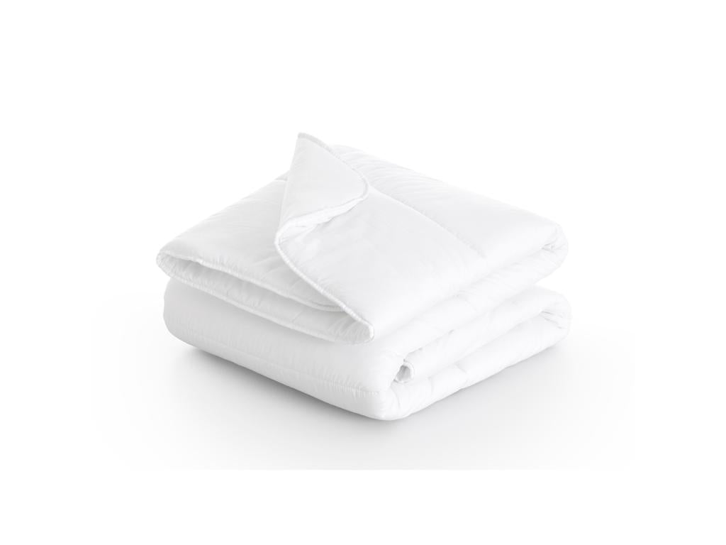 Couette effet polyester 300 gr/m2 155x220 cm blanc