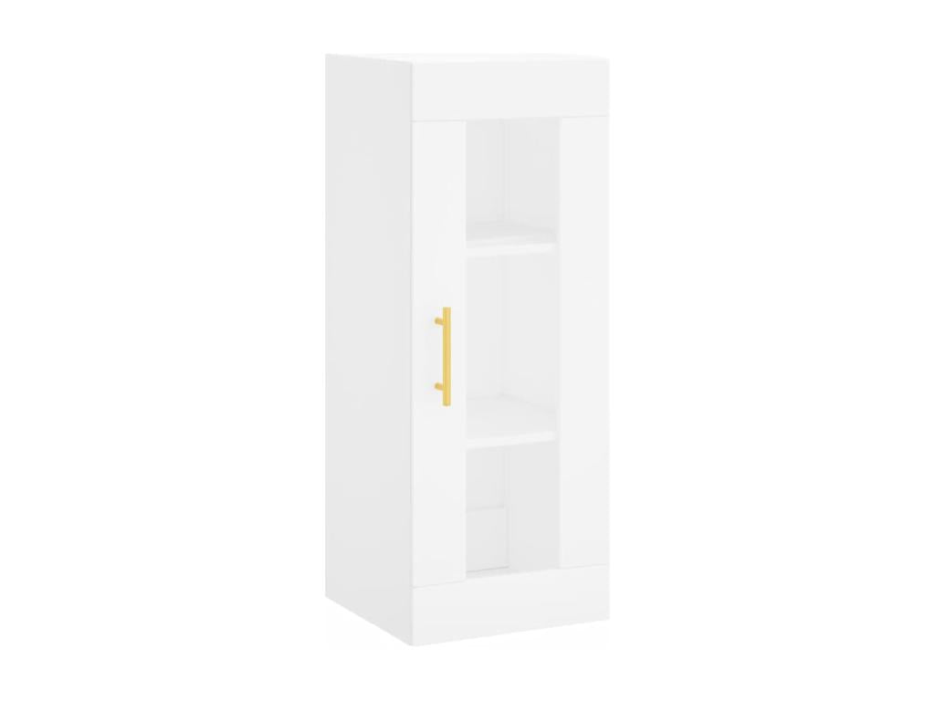 Buffet haut Blanc 34,5x34x180 cm Bois d'ingénierie