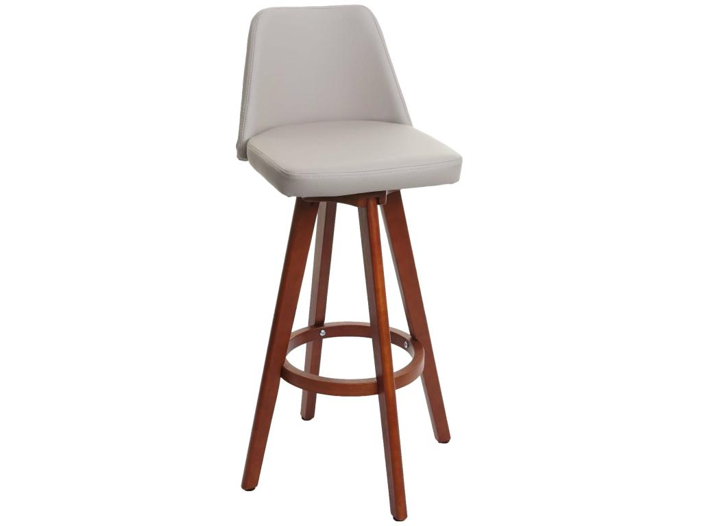 Tabouret de bar Doucezen-C43 tabouret de bar tabouret de comptoir bois simili cuir pivotant - Doucezen