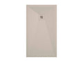 Récepteur de douche crème lisse Meublita Plus grille de couleur - 160x90 cm