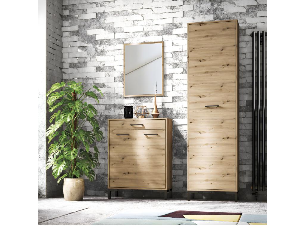 Meuble à chaussures 2 portes 1 tiroir Meublita Bois