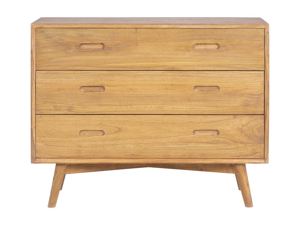 Commode 3 tiroirs - Bois de Meublita - Naturel - Meublita