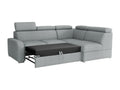 Canapé d'angle Meublita 229 Gris Fonction de couchage Bo?te de literie 250x200x85cm