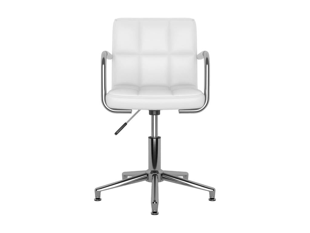 Chaises de salle à manger pivotantes 6 pcs Blanc Similicuir
