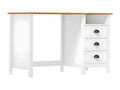 Bureau Vertchez avec 3 tiroirs 120x50x74 cm Pin solide