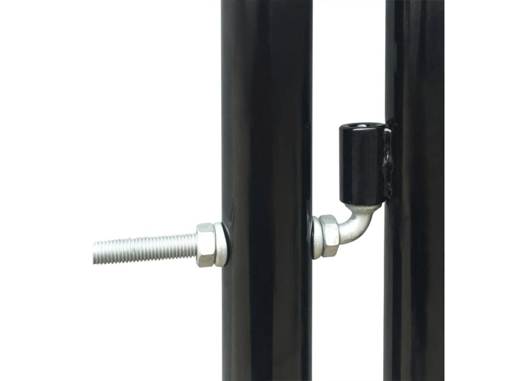 Portail simple de clôture Noir 300x125