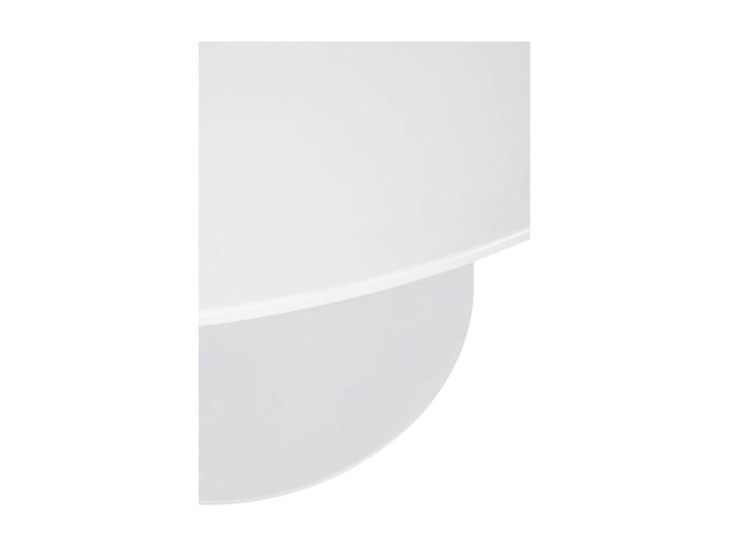 Table à manger ronde tulipe en métal blanc L100 - Meublita