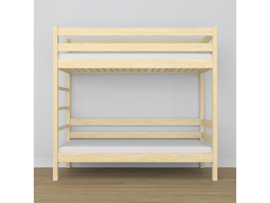 Lit superposé en bois N03 Pin Clair 120x200