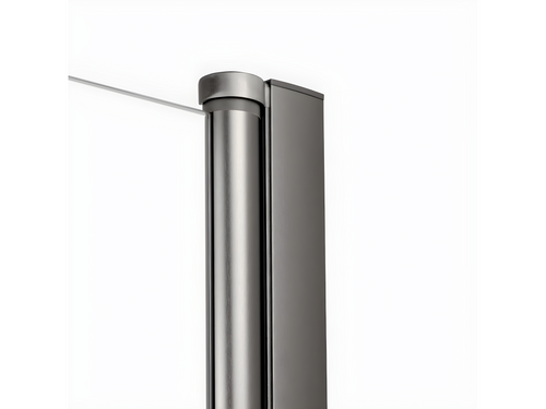 Cabine de douche pivotante 80x90 cm inox brossé ANTILLES GUNMETAL BRUSHED