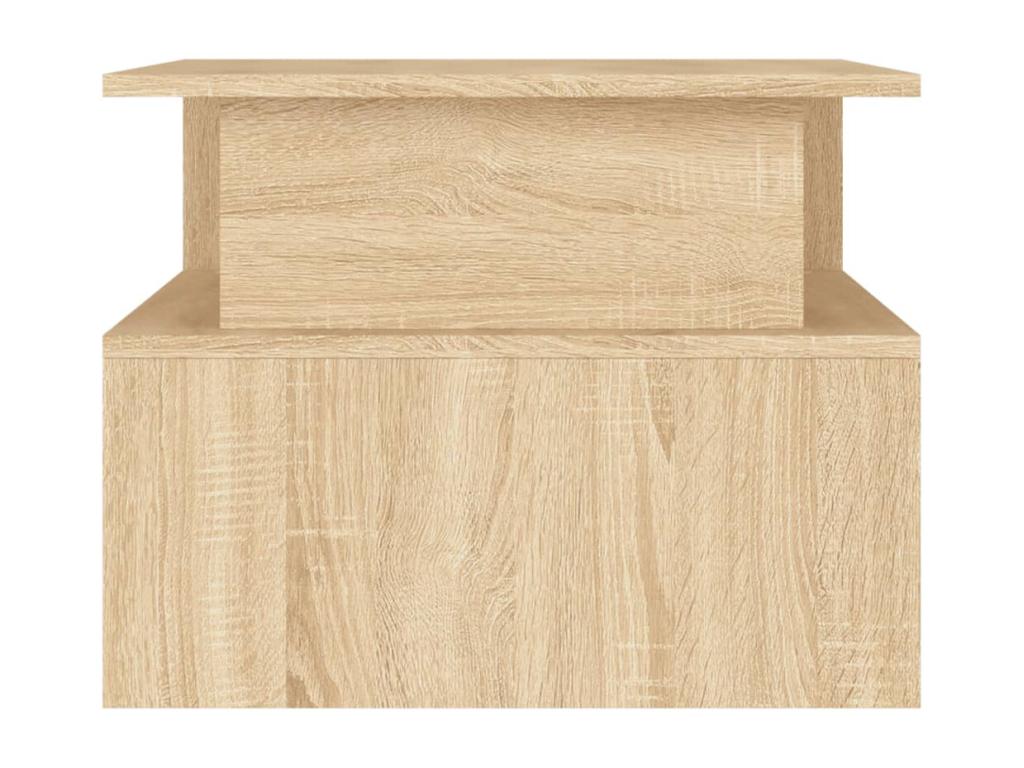 Table basse chêne Meublita 90x55x42.5 cm bois d'ingénierie
